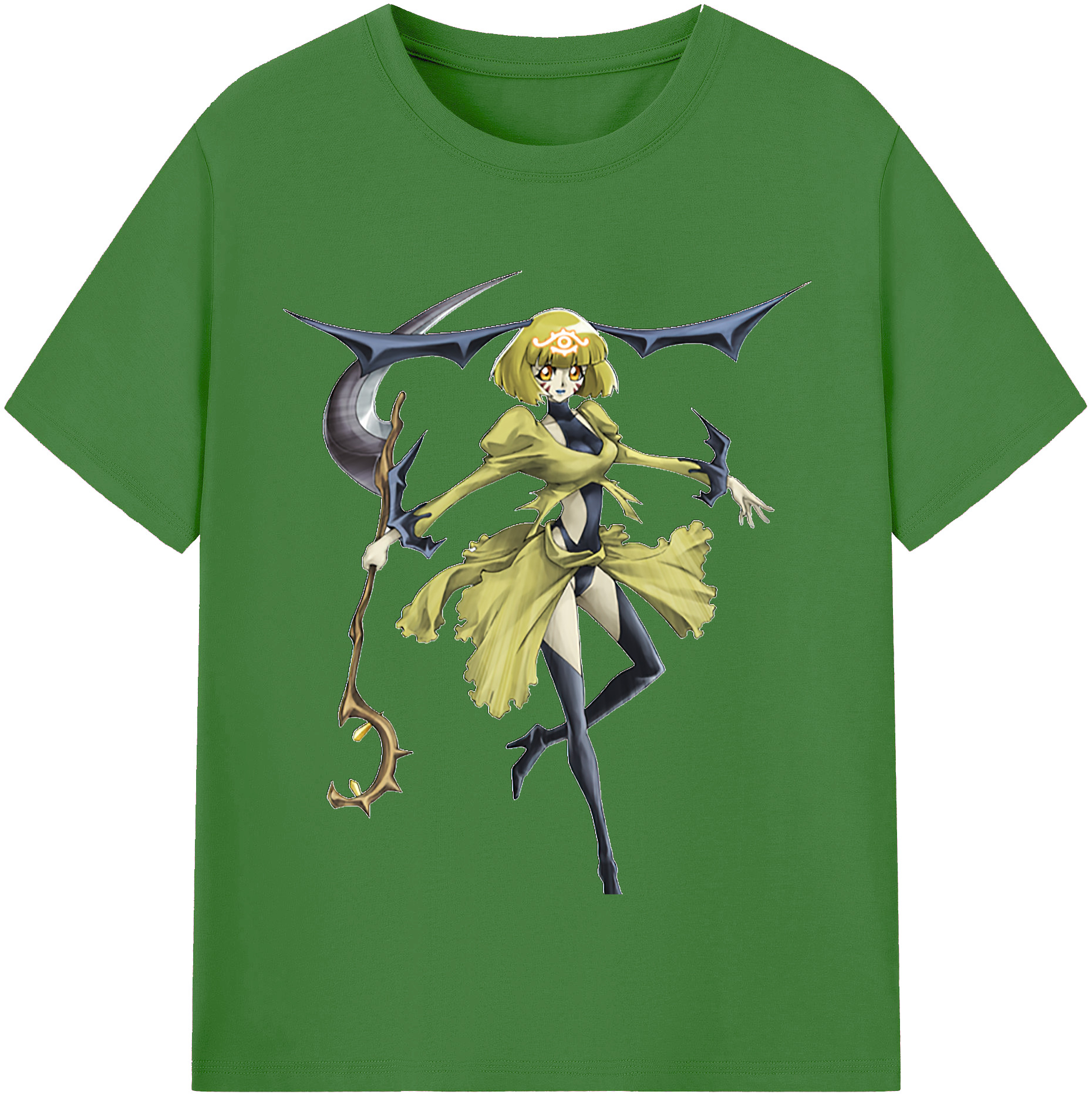 （画像用） 遊☆戯☆王 Yu-Gi-Oh! レディースカジュアルプリントTシャツ（綿100％）